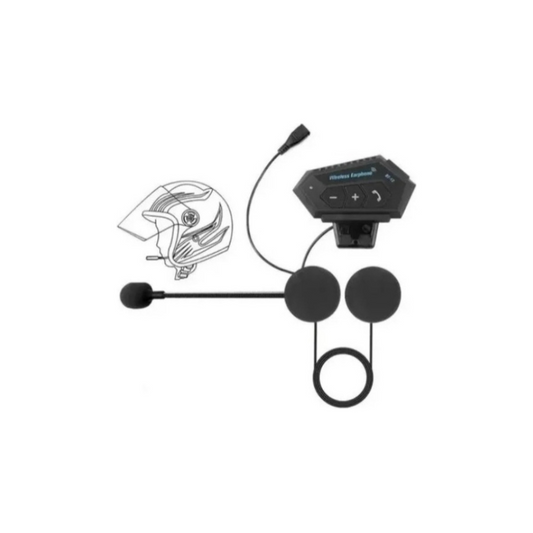 Intercomunicador Casco Moto Bluetooth 5.0 Manos Libres IP67