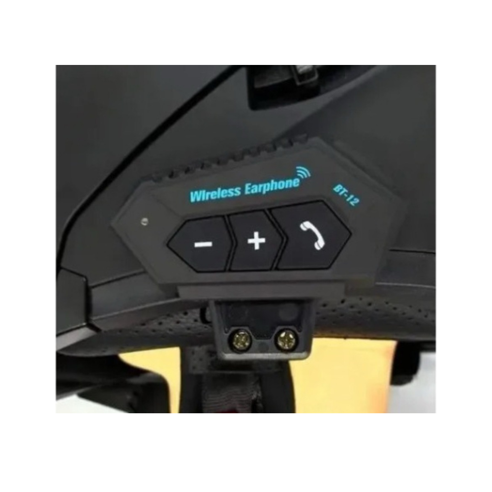 Intercomunicador Casco Moto Bluetooth 5.0 Manos Libres IP67