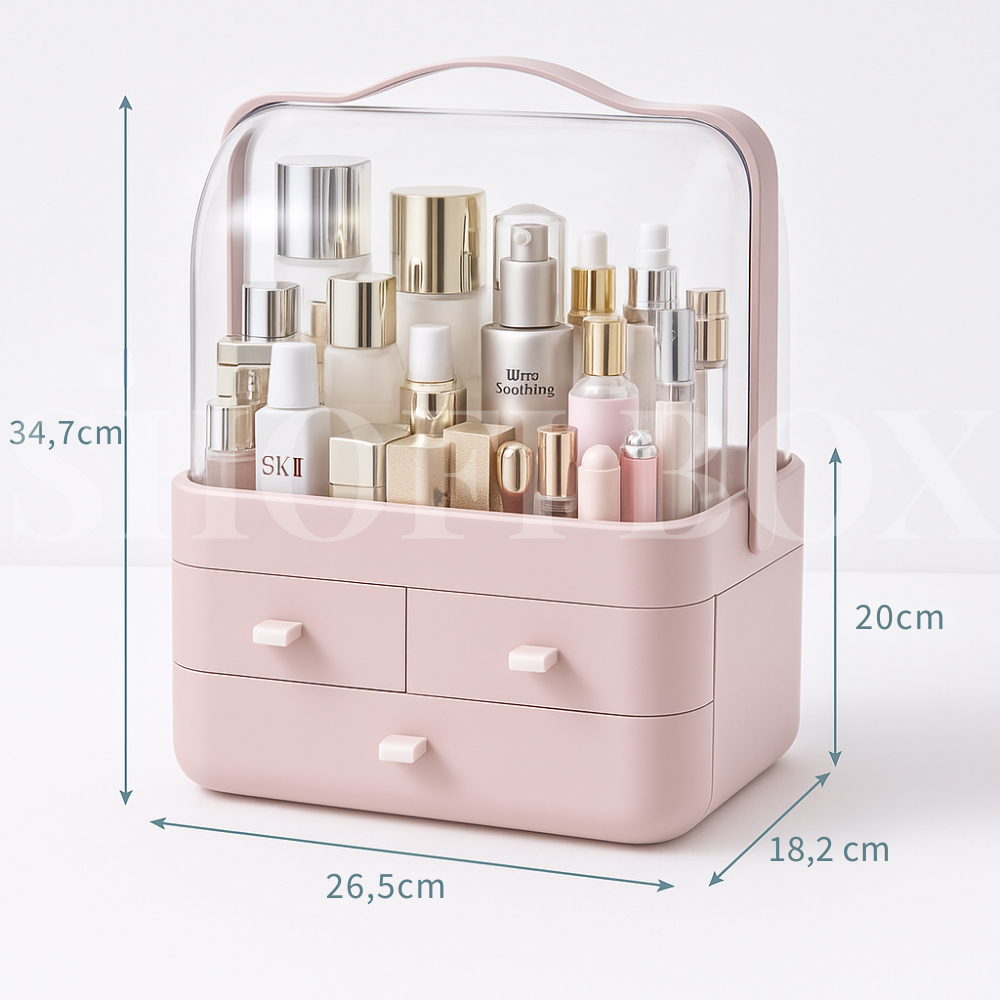 Organizador De Maquillaje Cosmeticos Acrílico 3 Cajones