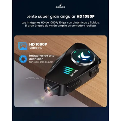 Intercomunicador Casco Moto KR-M3 Con Cámara HD 1080P
