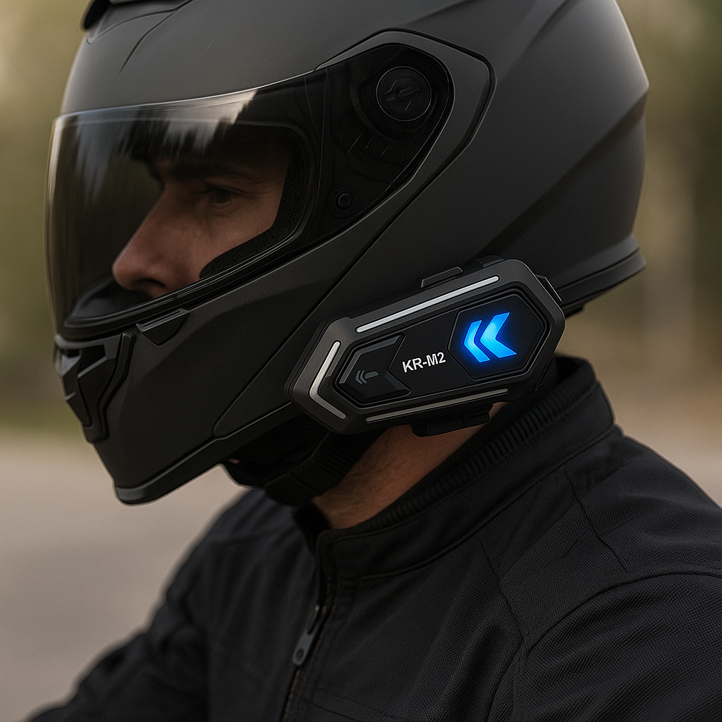 Intercomunicador Casco BT 5.3 KR-M2 Impermeable 1000 mAh
